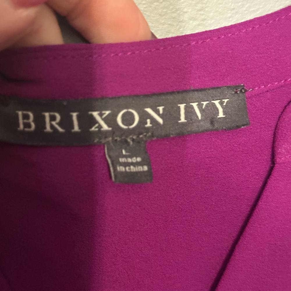 Brixon Ivy Purple Blouse size L - Picture 5 of 5